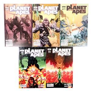 Planet of the Apes Comic Books Lot #4, 7, 8, 13, 14 BOOM! Studios 2011 Set